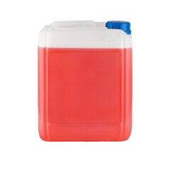 plastic canister with liquid