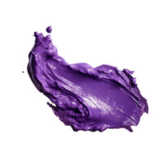 dark purple cream smudge smear isolated on transparent background,transparency 