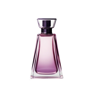 purple,violet perfume glass bottle mockup,luxury crystal perfume bottle mockup isolated on transparent background,transparency 