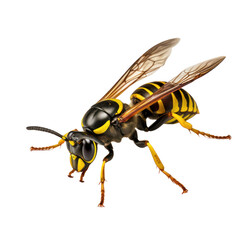 Wasp isolated on transparent background,transparency 