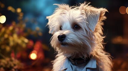 Generative AI image of cute dog
