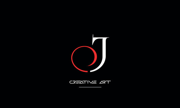 CJ, JC, C, J abstract letters logo monogram