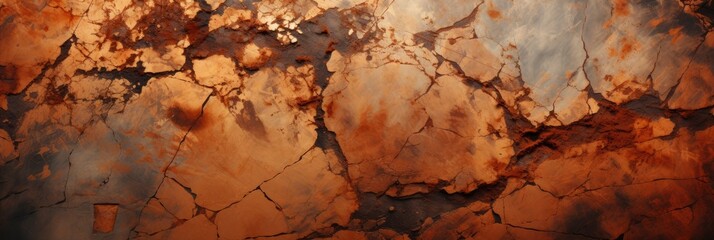 Empty Brown Rusty Stone Metal Surface , Banner Image For Website, Background, Desktop Wallpaper