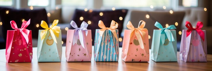 Design vibrant and festive birthday party giveaway bags