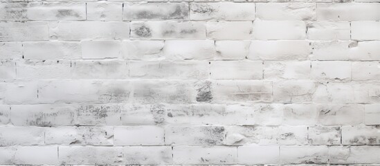 White brick wall texture with gray backdrop and old damaged surface - obrazy, fototapety, plakaty