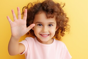 Girls with a smile . Emotions of joy, delight.