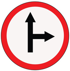 crossroads sign symbol vector illustration
