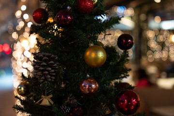 Christmas Celebrations and Christmas Decorations Background Photo, Kadikoy Istanbul, Turkiye (Turkey)