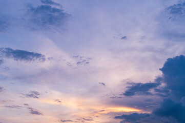 Atmospheric wonders unfold as day turns to night, creating a magical transition in the sky's colors.