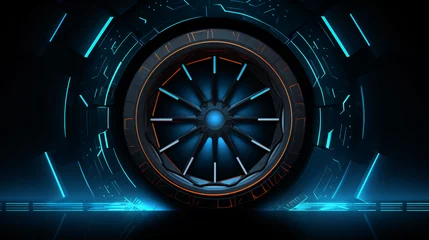Outdoor kussens Technology car tire background © Cybonix