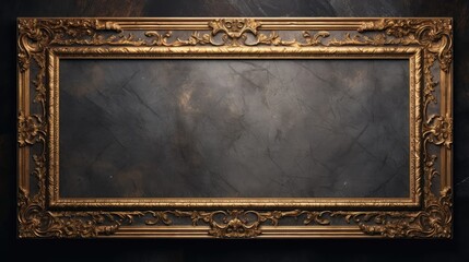 Ancient Elegance: Transform your projects with this antique gold frame inspired by Greek and Roman styles.