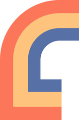 Psychedelic Retro Rainbow 