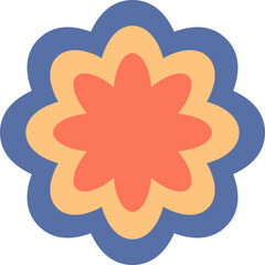 Psychedelic Retro Rainbow 