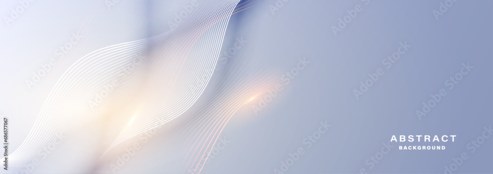 Poster Modern abstract background with flowing particles. Digital future technology concept. vector illustration.	
