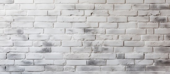 Close up texture of a white brick wall background