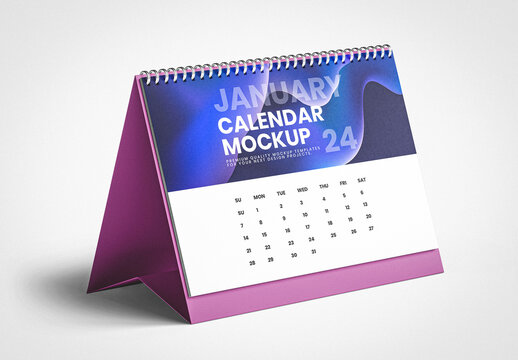 Desk Calendar Mockup