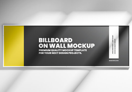 Wall Billboard Mockup