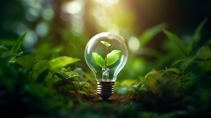 Conceptual picture of a light bulb