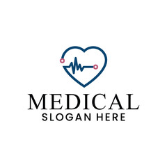 vector medical logo for health service symbol