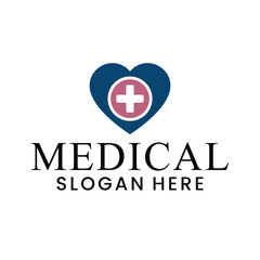 vector medical logo for health service symbol