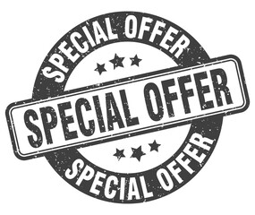 special offer stamp. special offer label. round grunge sign