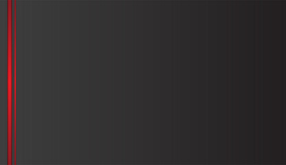 Gradient black background with red stripes on the sides. There is free space to place text, vector illustration.