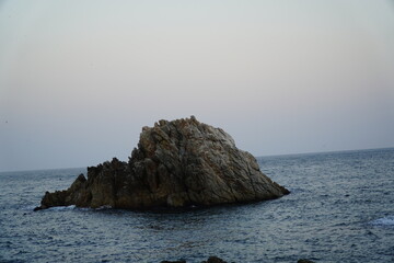 Dolsan Mountain on the sea at the port of Jangho, Samcheok, Naples in the East.