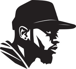 Shaded Splendor A Vector Logo of Cap and Sunglasses Cap Craze Man in Cap Vector Logo Extravaganza