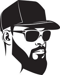 Cap it Cool A Vector Logo of Sunglasses Swagger Shady Charm Stylish Cap Vector Logo Brilliance