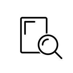 Search icon vector. increase illustration sign. magnifier symbol or logo.