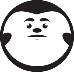 Plump Pride Dark Icon Illustrating Obesity Awareness Chubby Chic Black Vector Logo of a Stylish Stout Figure