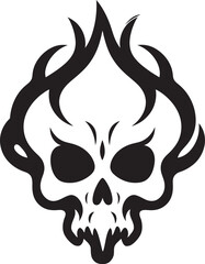 Etheric Enigma Black Logo with Cloudy Skull Nebula Nectar Cloud Shaped Skull Emblem Design