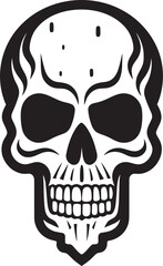 Gelid Grin Skull Cone Logo in Black Cone of Shadows Ice Cream Shaped Skull Symbol