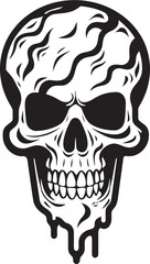 Frozen Fusion Black Skull Cone Icon Design Cryptic Cones Ice Cream Skull Vector