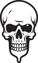Cryptic Cones Skull in Ice Cream Cone Logo Arctic Apparition Black Logo with Skull Cone