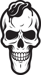 Shiver Sphere Skull Cone Vector Emblem Dark Delight Ice Cream Cone Shaped Black Skull