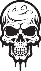 Cryptic Cones Skull in Ice Cream Cone Logo Arctic Apparition Black Logo with Skull Cone