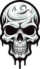 Dark Delight Ice Cream Cone Shaped Black Skull Cryptic Cones Skull in Ice Cream Cone Logo