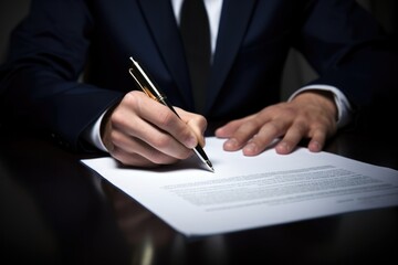 Confidentiality Agreements: A Businessman Filling in NDA Form to Protect Confidential Information Under CA Law