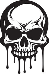 Cryptic Creep Black Logo with Slime Skull Abyssal Amalgam Melting Skull in Slime Icon
