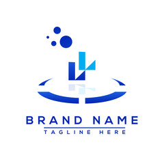 Letter LL blue Professional logo for all kinds of business