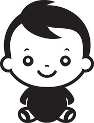 Tiny Explorers Whimsical Vector Logo Design Sweet Beginnings Black Vector Icon for Little Ones