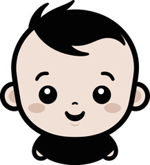 Little Dreams Black Vector Logo for Kiddos Tiny Tidings Adorable Child Icon in Vector