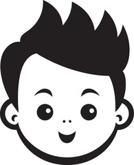 Tiny Tunes Vector Logo for Little Melodies Sweet Serenades Black Child Icon in Vector