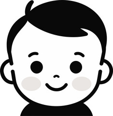 Mini Mosaics Vector Logo for Little Creators Lively Laughter Black Vector Icon for Little Ones