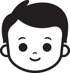 Sweet Sunbeams Small Child Black Vector Logo Bitty Bliss Black Vector Logo for Little Hearts