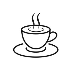 coffee break icon vector on white background