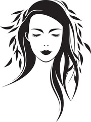 Harmony in Lines Willow Tree Carved with Womans Form Natures Grace Woman as Willow Tree in Striking Black