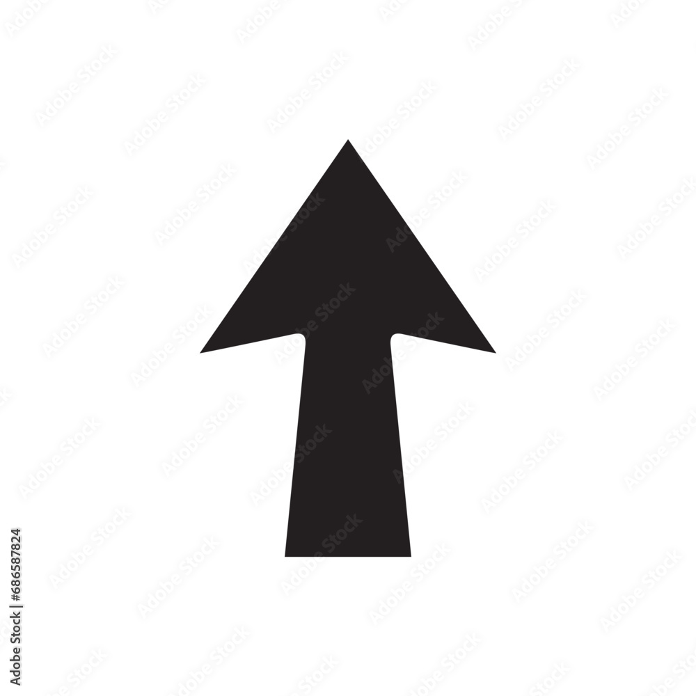 Poster up arrow icon vector. scroll up icon sign symbol vector. move up vector icon illustration isolated o