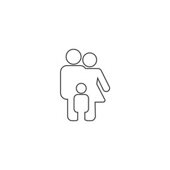 Family Icon Set Vector. design